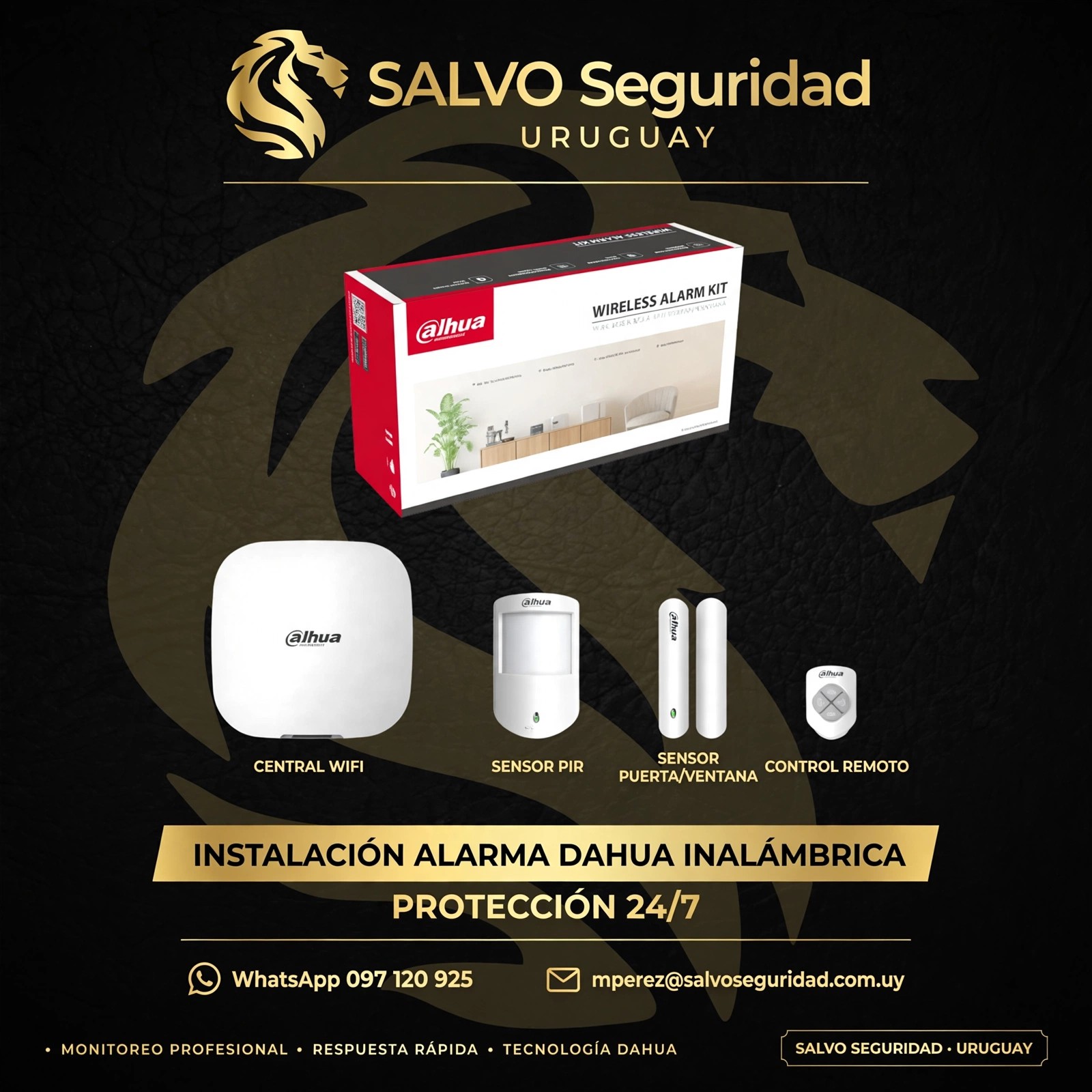 Central y dispositivos de alarma Dahua